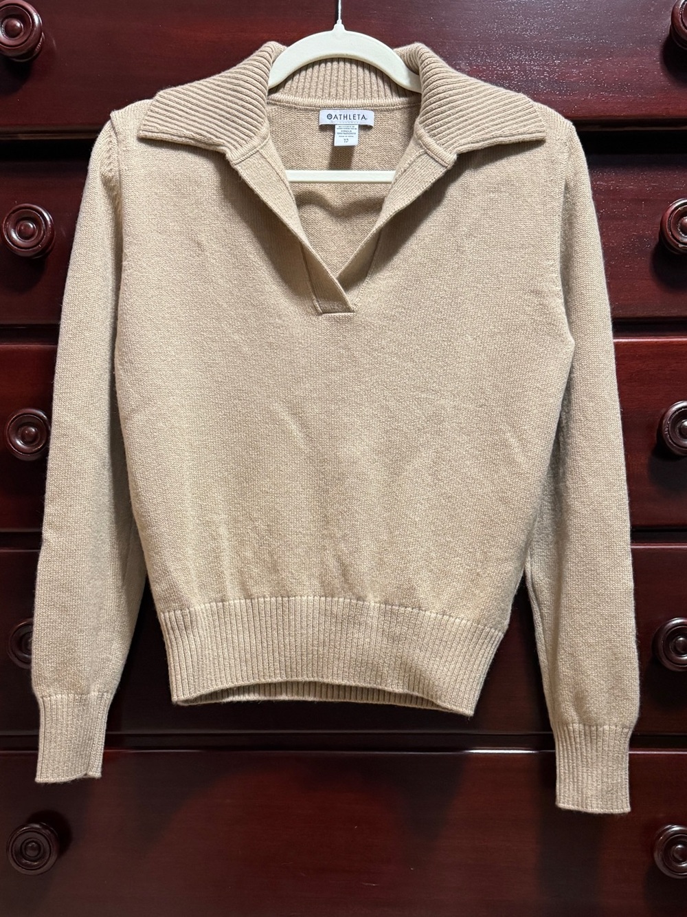 Athleta Merino Wool Cashmere Collared Sweater XS